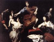VALENTIN DE BOULOGNE The Judgment of Solomon  at Spain oil painting reproduction